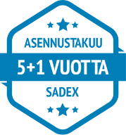 Sadex – Talvella 6 vuoden asennustakuu