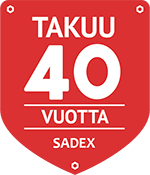 Sadex – Takuu jopa 50 vuotta